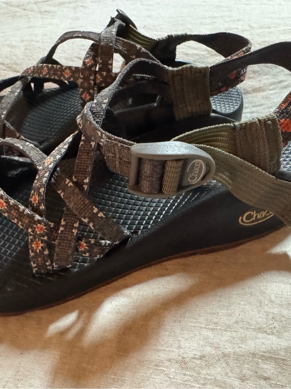 Women’s gray Floral-Strap Chacos - Picture 2 of 4